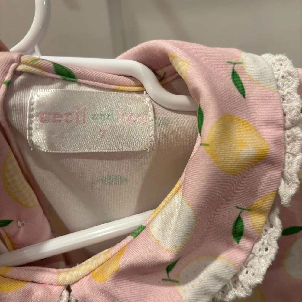 Cecil and Lou Pink Lemon Dress